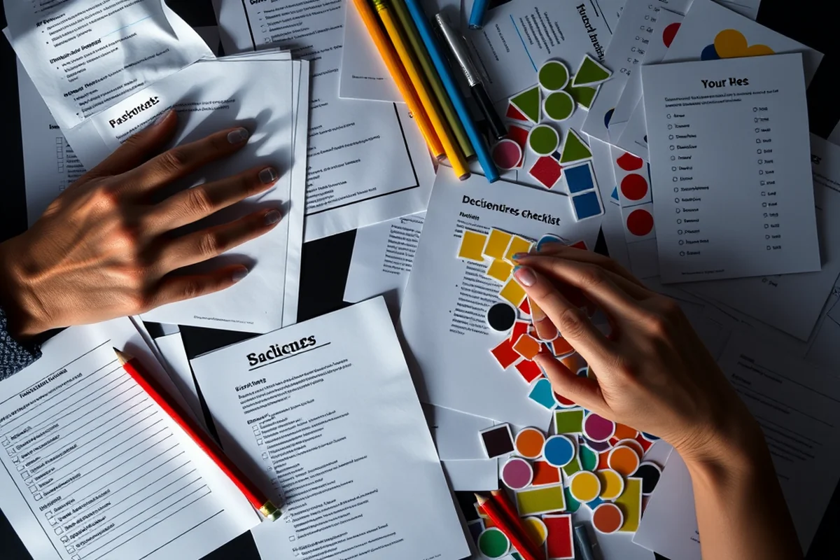 decision tree teaching checklist — Decision Tree Teaching Checklist (the finished result)