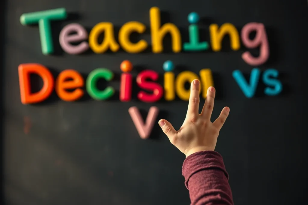 Teaching On Decision Vs